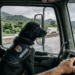 Cena emocionante: Caminhoneiro para o veículo em rodovia para salvar cadela deixada à própria sorte
