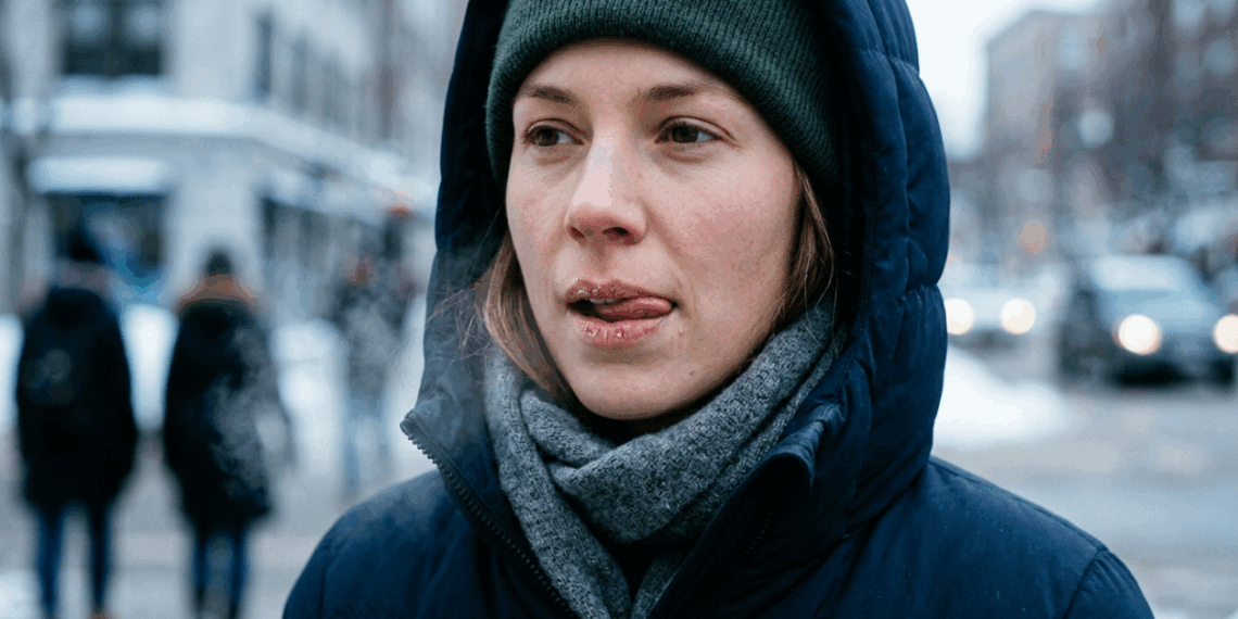 Por que lambemos os lábios repetidamente quando estamos com frio extremo? O reflexo enganoso que piora as rachaduras