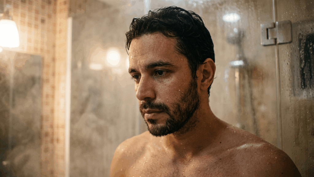 A reação mental mais bizarra que você tem no chuveiro para vencer brigas que nunca vão ocorrer
