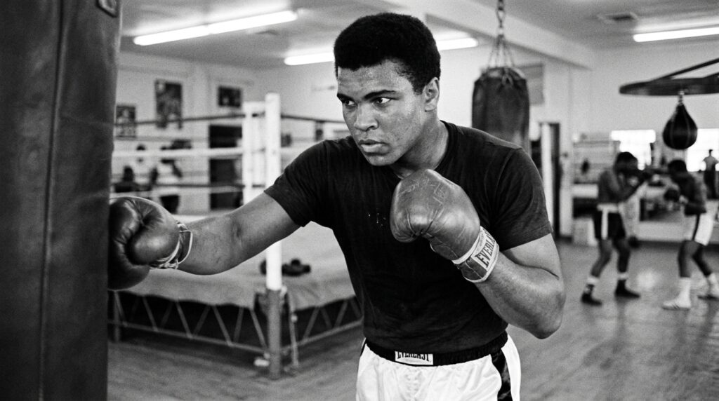 Frase do dia de Muhammad Ali, visionário e confiante: "Aquele que duvida de si mesmo já perdeu a metade da batalha." – Essa declaração explica o poder da autoconfiança como arma invisível e por que a fé em si mesmo precede toda vitória tangível.