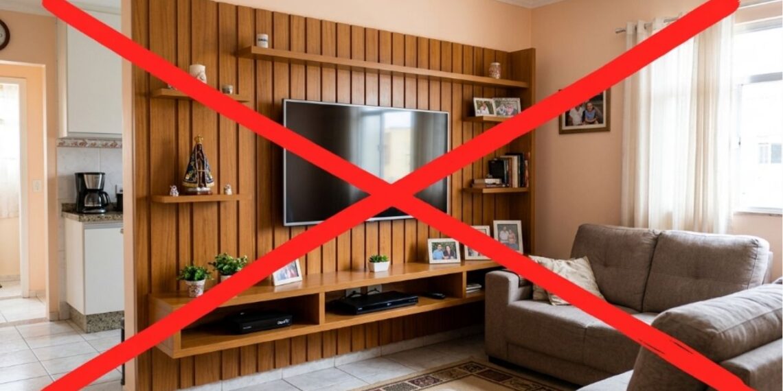 Adeus aos grandes painéis de TV de madeira ocupando toda a sala: a tendência minimalista para renovar o ambiente com suportes invisíveis direto na parede