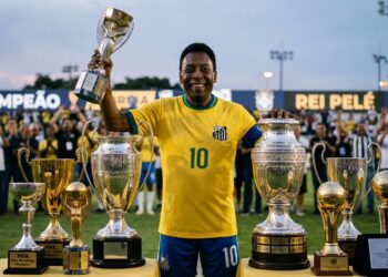 Frase do dia de Pelé, reflexivo e conclusivo: "Deixar legado não é questão de quantos troféus você ganha; é sobre quantas vidas você transforma." – Essa frase revela como o verdadeiro êxito transcende números e por que a influência positiva é a vitória que perdura para sempre.