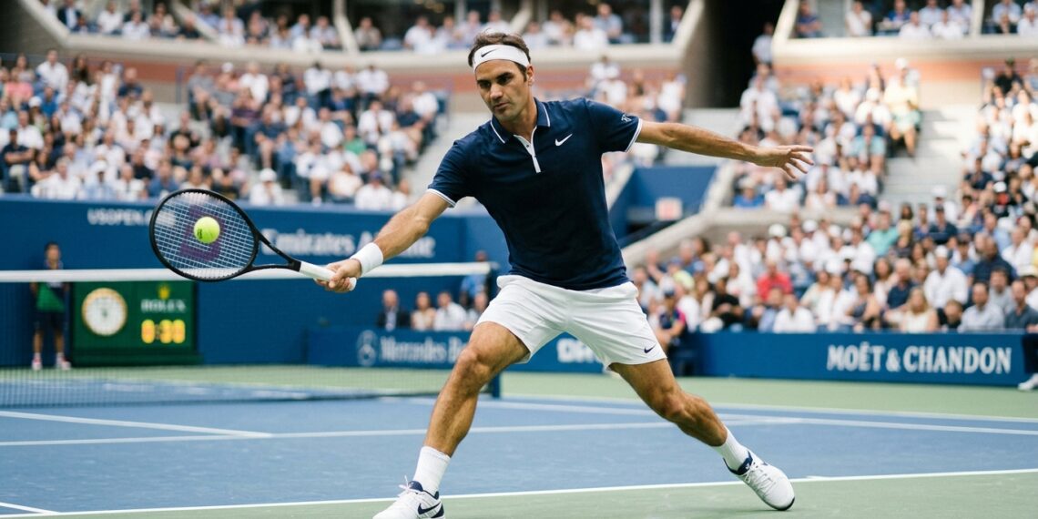 Frase do dia de Roger Federer, elegante e contemplativo: "A beleza do jogo reside em sua simplicidade; aquele que a complica, perde a essência." – Essa frase explica como a sofisticação verdadeira reside na clareza e por que os mestres simplificam o que outros complicam.