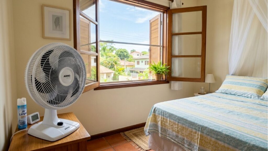 Por que dormir com o ventilador virado para a parede pode ser melhor para a sua respiração do que direto no corpo, segundo pneumologista