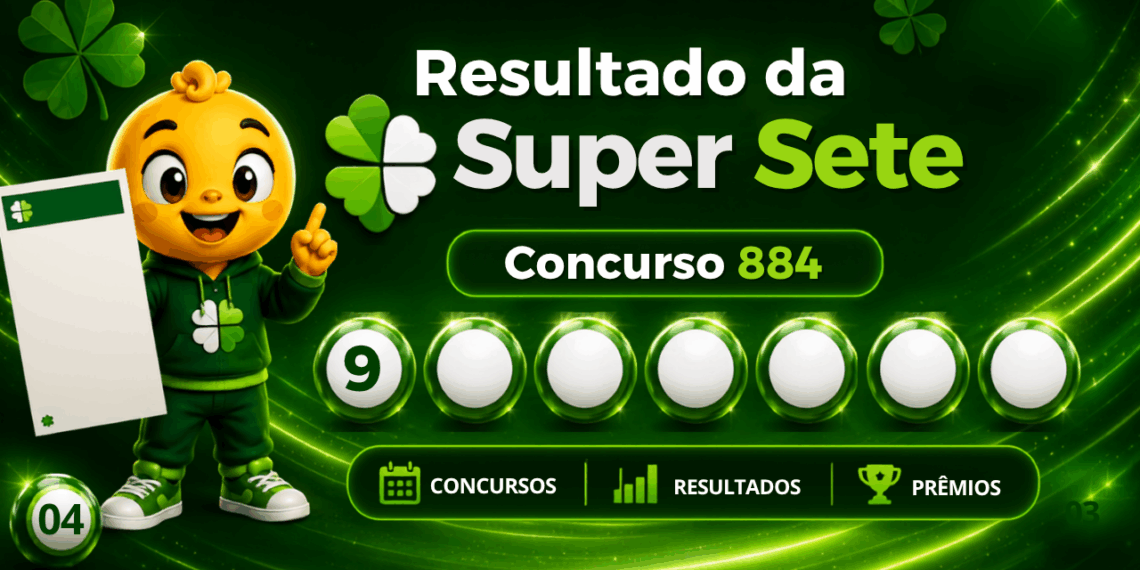 Super Sete 884: alguém ganhou os R$ 5 milhões? Veja o resultado do concurso de segunda-feira (10/08)