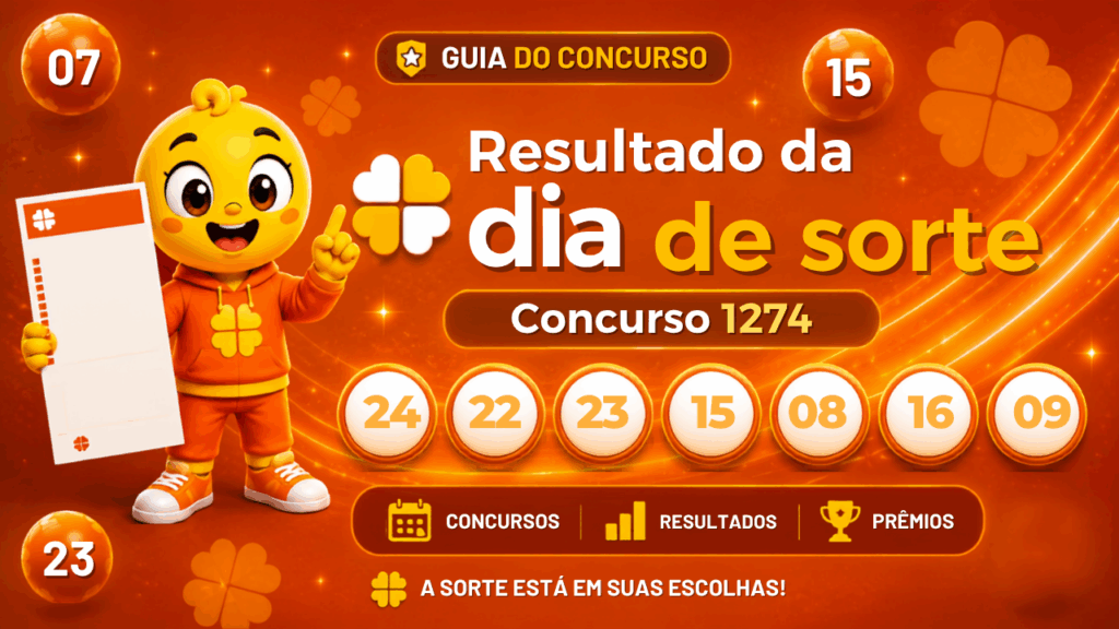 Dia de Sorte 1274: alguém ganhou os R$ 600 mil? Veja o resultado do concurso de segunda-feira (17/08)