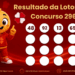 Resultado da Lotomania concurso 2968 com mascote e bolas numeradas do sorteio