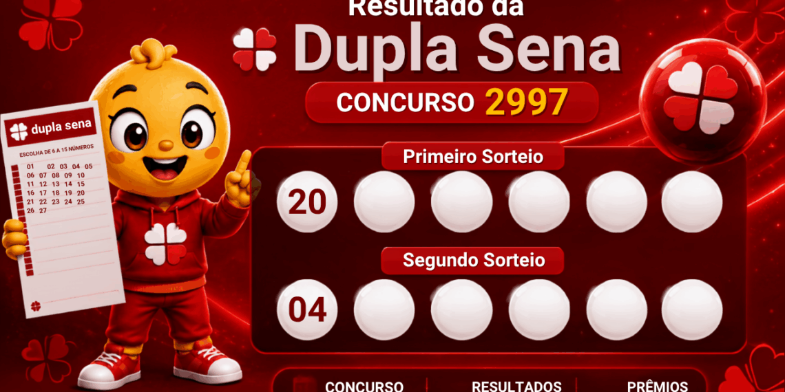 Dupla Sena 2997: alguém ganhou o prêmio principal? Veja o resultado do concurso de segunda-feira (17/08)