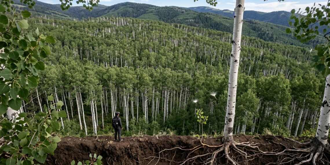 Como Pando forma um único organismo com 47 mil troncos