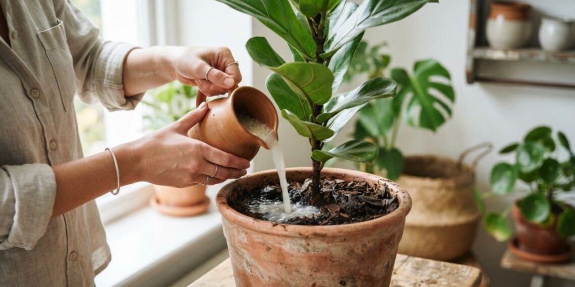 Despejar água de arroz sem sal nas plantas uma vez por semana: para que serve e quais são os seus benefícios para o crescimento?