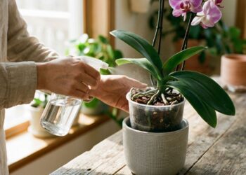 Nem adubo caro, nem NPK químico: a melhor maneira de fazer a orquídea soltar raízes novas usando água de coco, segundo cultivadores