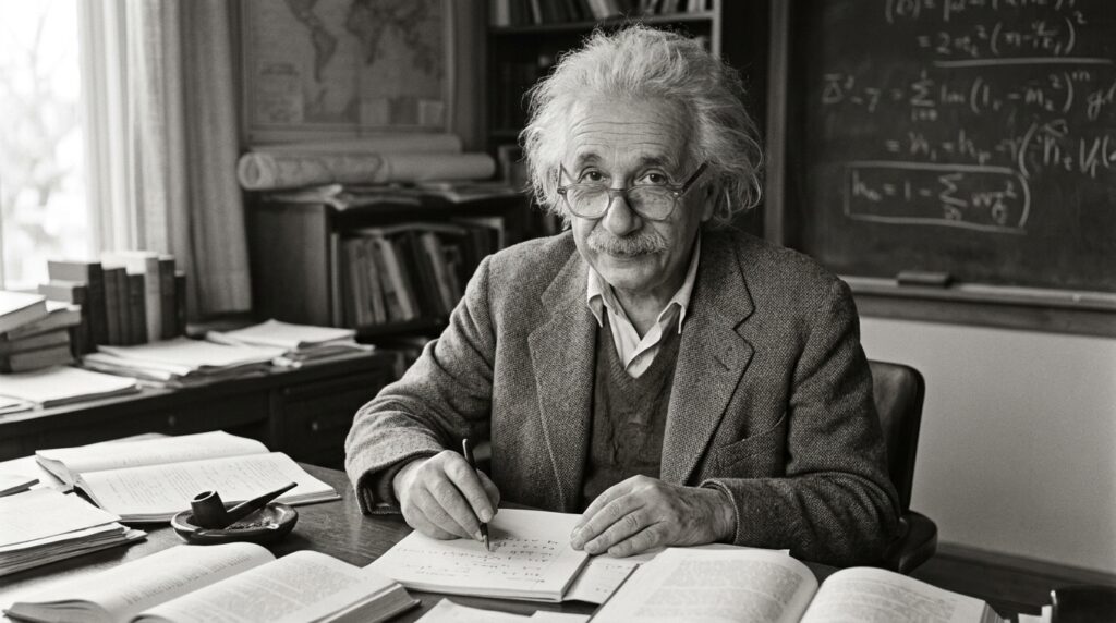 Frase do dia de Albert Einstein: “A imaginação é mais importante que o conhecimento.” – Essa frase, dita em uma entrevista, mostra que criar e sonhar podem ultrapassar qualquer acúmulo de informação ou diploma.
