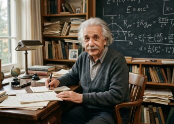 Frase do dia de Albert Einstein: “A imaginação é mais importante que o conhecimento.” – Essa frase, dita em uma entrevista, mostra que criar e sonhar podem ultrapassar qualquer acúmulo de informação ou diploma.