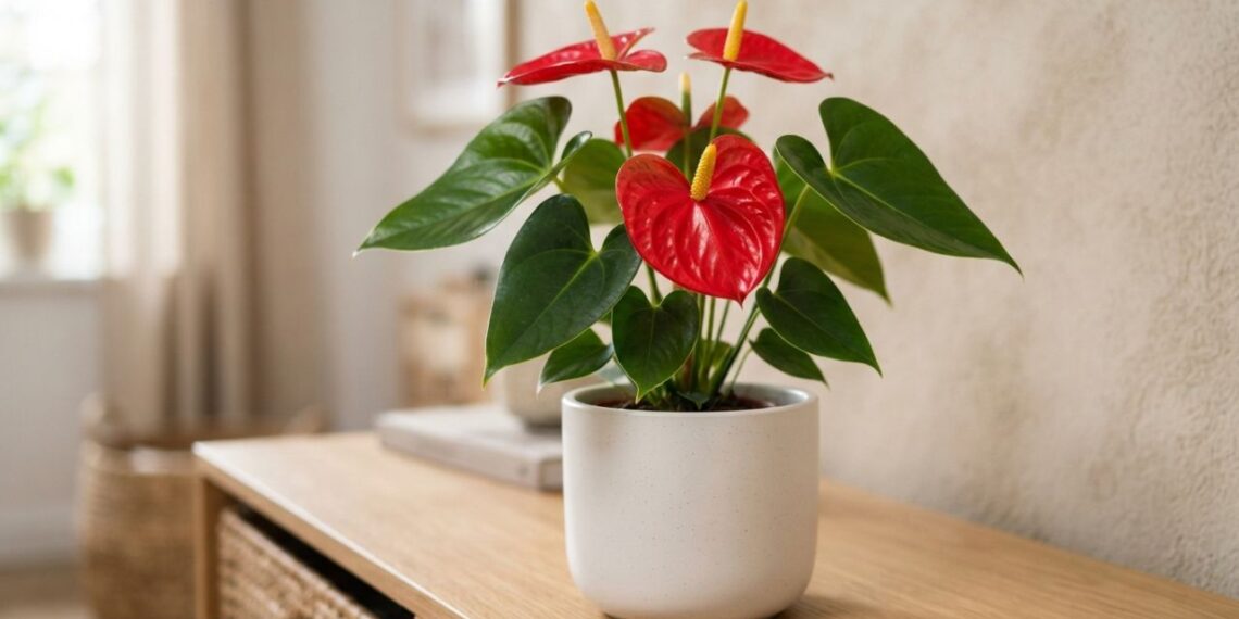Nem adubo rico em nitrogênio, nem excesso de sombra: a melhor maneira de estimular a floração intensa do antúrio usando luz difusa abundante e fósforo orgânico, segundo floristas