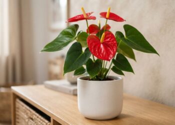 Nem adubo rico em nitrogênio, nem excesso de sombra: a melhor maneira de estimular a floração intensa do antúrio usando luz difusa abundante e fósforo orgânico, segundo floristas