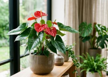 Como fazer a antúrio produzir flores vermelhas e brilhantes o ano todo sem usar adubos químicos caros, segundo floristas