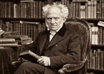 Frase de Arthur Schopenhauer sobre paixão: "O desejo veste a realidade com as cores que o coração escolhe." Uma reflexão sobre desejo, ilusão e percepção