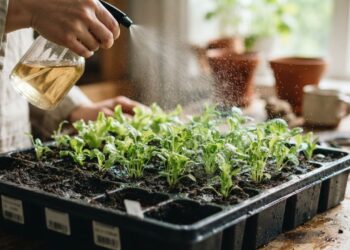 Borrife infusão fria de camomila pura nas bandejas de germinação de sementes uma vez por semana: para que serve e quais são os seus benefícios antifúngicos preventivos?