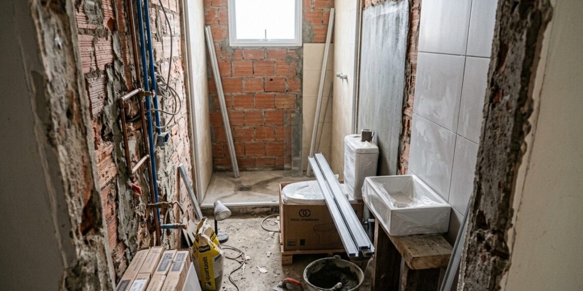 Custo para reformar completamente um banheiro de 5 m²
