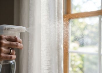 Borrifar mistura de água, álcool e amaciante nas cortinas uma vez por semana: para que serve e quais são os seus benefícios?