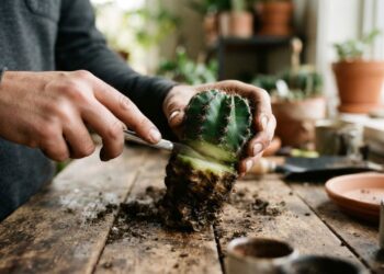 Como recuperar um cacto que começou a amolecer por excesso de umidade sem perder a planta toda, segundo jardineiros