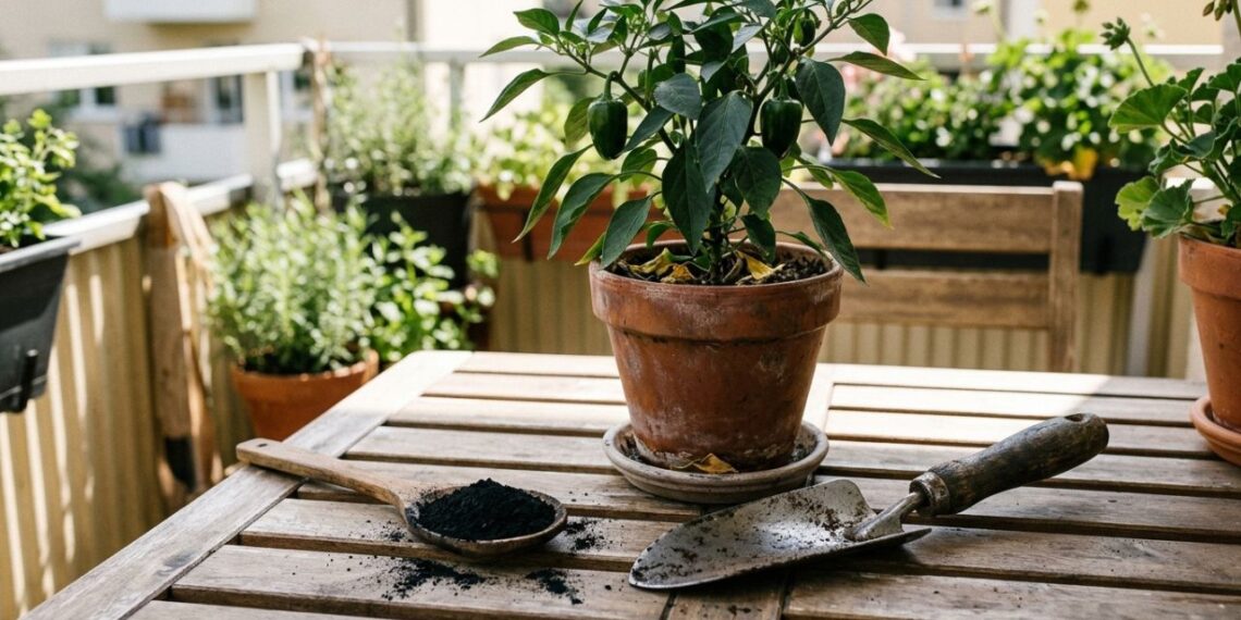 Despejar uma colher de carvão vegetal moído no vaso da pimenta uma vez por mês: para que serve e quais são os seus benefícios?