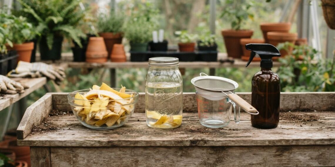 Borrife infusão fria de casca de banana nas folhas das plantas uma vez por mês: para que serve e quais são os seus benefícios como tônico natural?