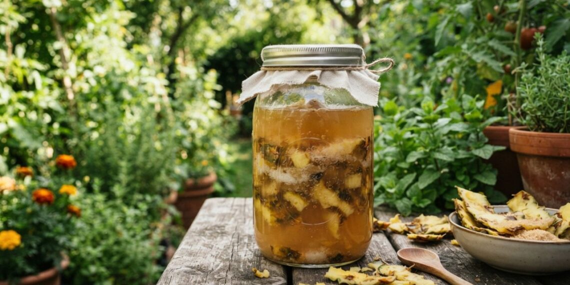 Despejar uma solução de água com cascas de abacaxi fermentadas no solo das fruteiras uma vez por mês: para que serve e quais são os seus benefícios reais de micronutrientes?