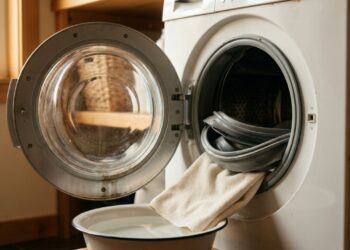 Como limpar a borracha da máquina de lavar