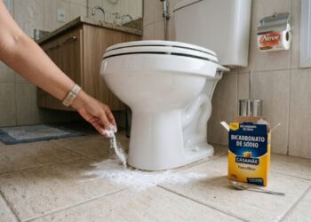 Coloque bicarbonato de sódio ao redor do vaso sanitário: para que serve e por que é recomendado