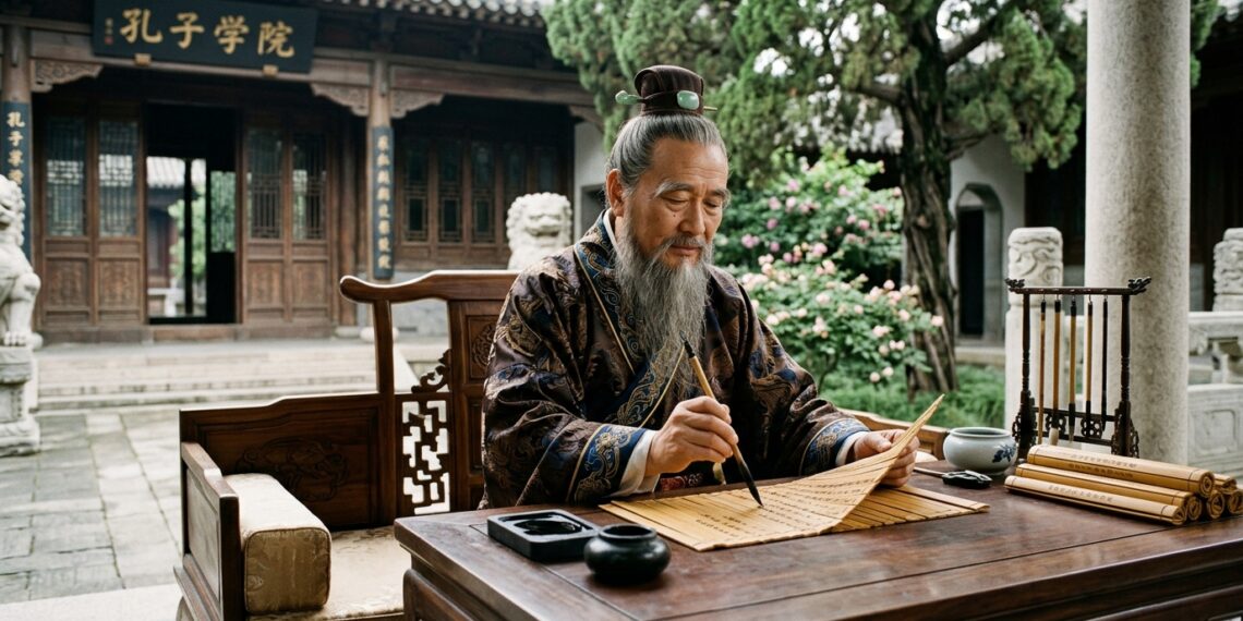 Confúcio, filósofo chinês: "Aquele que se conhece não culpa os outros; aquele que conhece o destino não culpa o céu."
