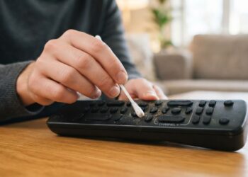 Nem limpador multiuso comum, nem álcool em gel: a melhor maneira de higienizar o controle remoto da TV sem danificar os contatos de borracha usando álcool isopropílico, segundo técnicos