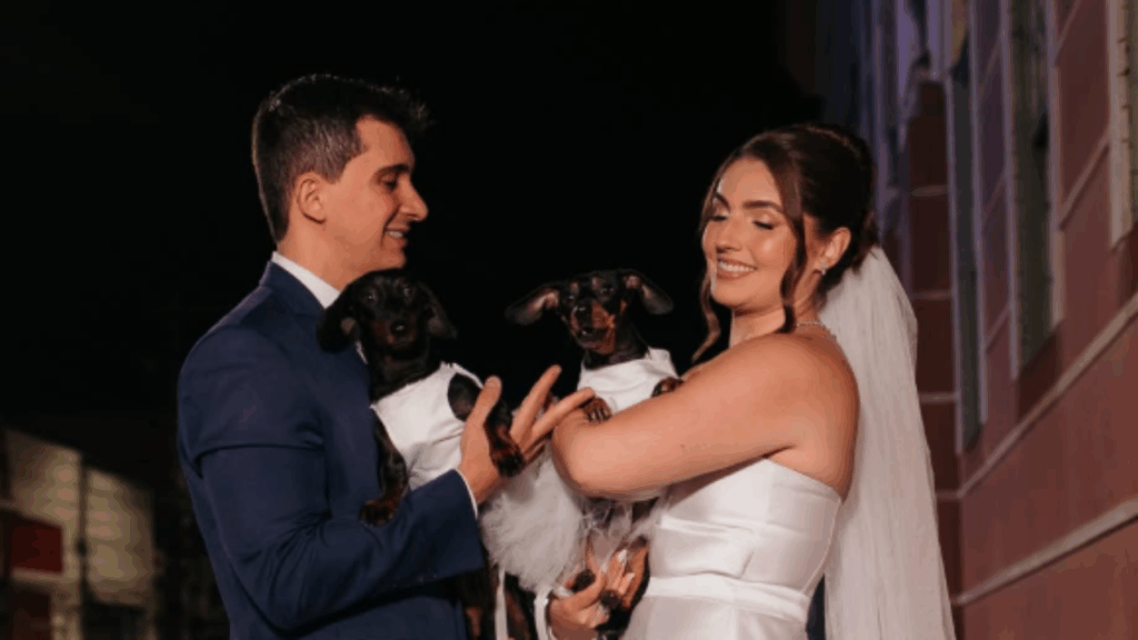 Inspirado no pet de Charles Leclerc, casal tenta ensaio com dachshunds mas "salsichinhas" causam bagunça