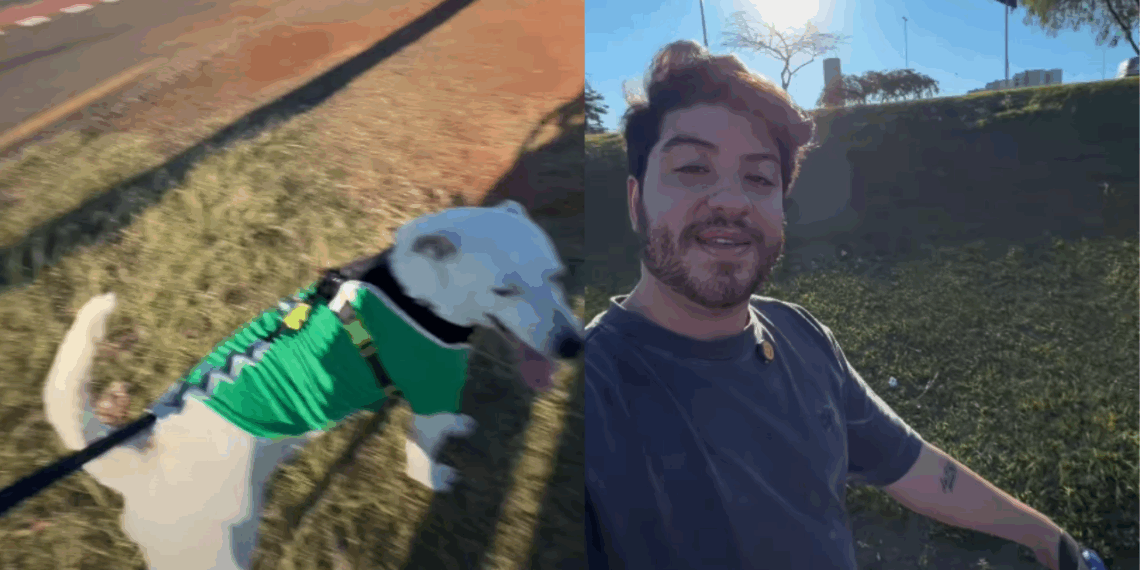 Em depressão, rapaz reza por milagre e encontra cão sem teto na rua: “Achei que mudaria a vida dele, ele salvou a minha”