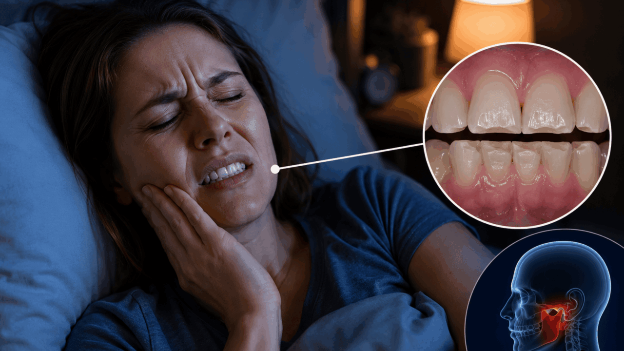 Ranger os dentes durante a madrugada e acordar com a mandíbula travada pode ser um dos primeiros sinais de bruxismo do sono ligado ao estresse - QTU Questões do Universo