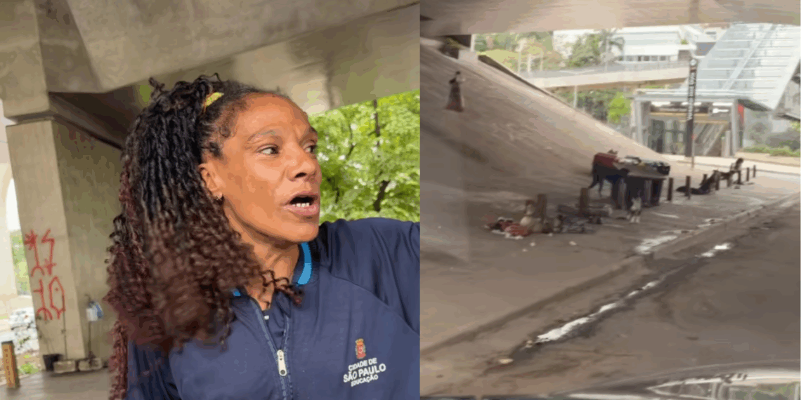 "Eles vêm antes de mim": mulher em situação de rua cria vila para cães em São Paulo