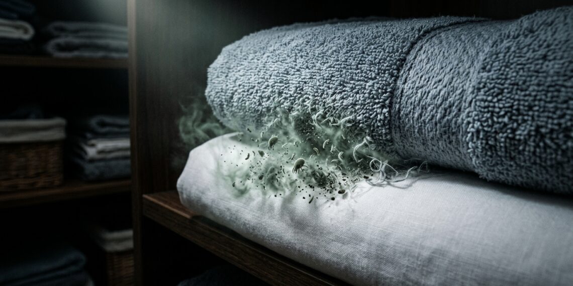 Profissionais de organização explicam por que guardar roupas de cama junto com toalhas atrai ácaros