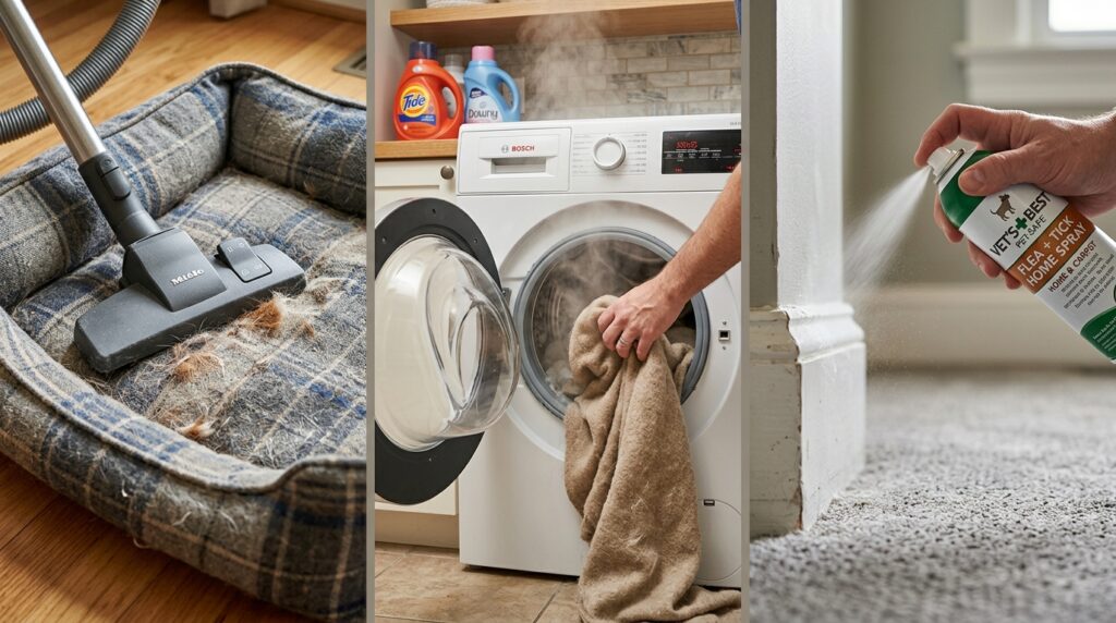 4 etapas para acabar com as pulgas da casa antes que seu pet sofra outra infestação