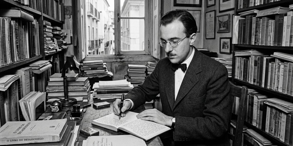 Frase do dia de Fernando Pessoa: “Ser feliz é deixar de ser eu.” – Essa frase, escrita em O Livro do Desassossego, provoca uma reflexão profunda: às vezes, a alegria verdadeira vem quando nos libertamos das nossas próprias amarras egocêntricas.