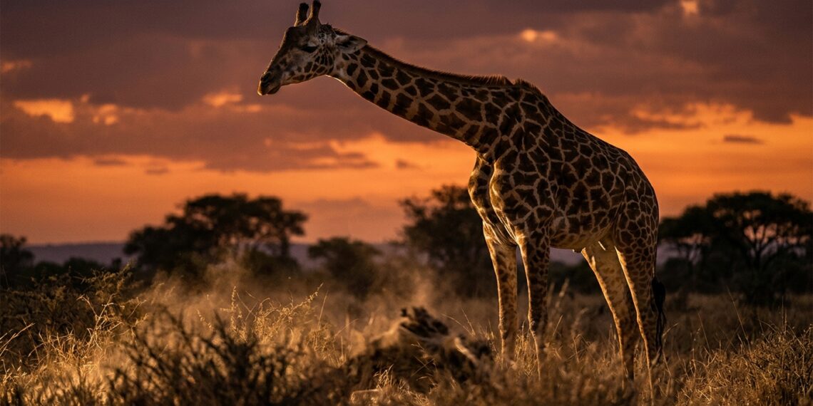 Por que a girafa dorme menos de 30 minutos por dia, divididos em cochilos de segundos