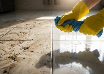 Piso de cerâmica sem brilho? Veja os 4 passos que devolvem o reflexo sem precisar comprar produtos caros