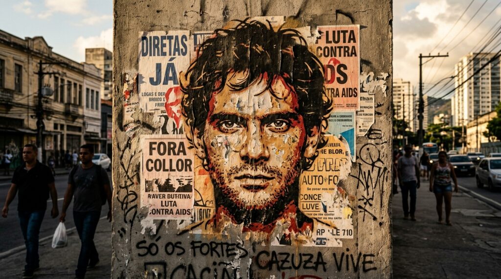 Frase do dia de Cazuza: “Eu vejo o futuro repetir o passado.” – Essa frase, versículo de uma de suas canções, alerta que a crítica social e a consciência histórica podem valer mais do que a simples busca por novidades.