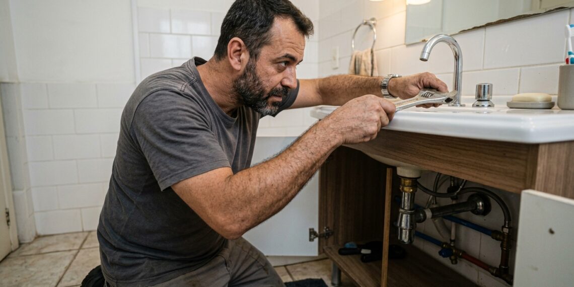 Marido de aluguel revela: 70% dos vazamentos vêm de apertar demais o registro, a torneira e o sifão