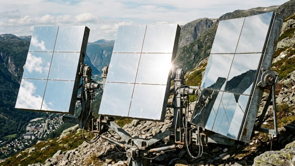 Como espelhos devolvem luz solar ao inverno de Rjukan