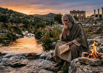 Frase do dia de Heráclito: "Ninguém se banha duas vezes no mesmo rio" — a arte de aceitar a mudança sem se perder