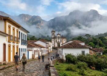 Casarios barrocos e neblina na serra: a pequena cidade mineira que abriga uma das 7 maravilhas da Estrada Real e lobos-guarás noturnos
