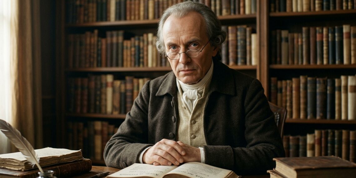 Frase do dia de Immanuel Kant: "Sapere Aude – Ousa Saber." – O grito do Iluminismo que ainda desafia você a pensar por si mesmo