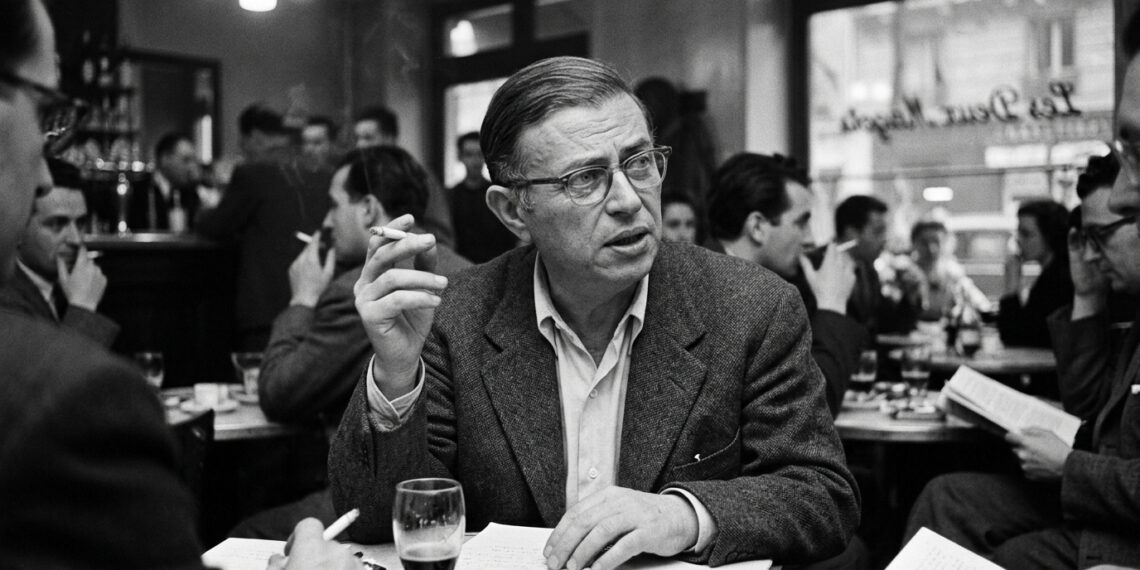 Frase do dia de Jean-Paul Sartre: "Somos condenados a ser livres. Não podemos escapar da responsabilidade de nossas escolhas." – O fardo da liberdade