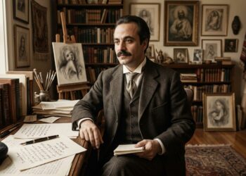 Frase de Kahlil Gibran sobre paixão: "O amor cega os olhos e acende outra luz por dentro." Uma reflexão sobre desejo, ilusão e percepção