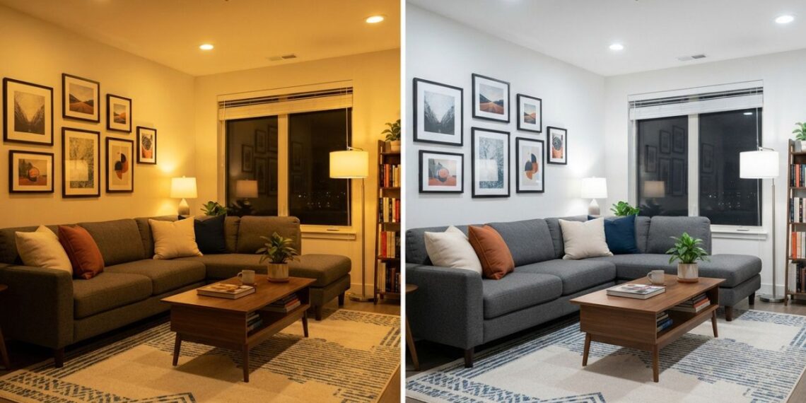 Usar lâmpadas amarelas ou brancas na sala de estar: veja a diferença e qual é a escolha perfeita para criar um ambiente aconchegante, segundo arquitetos